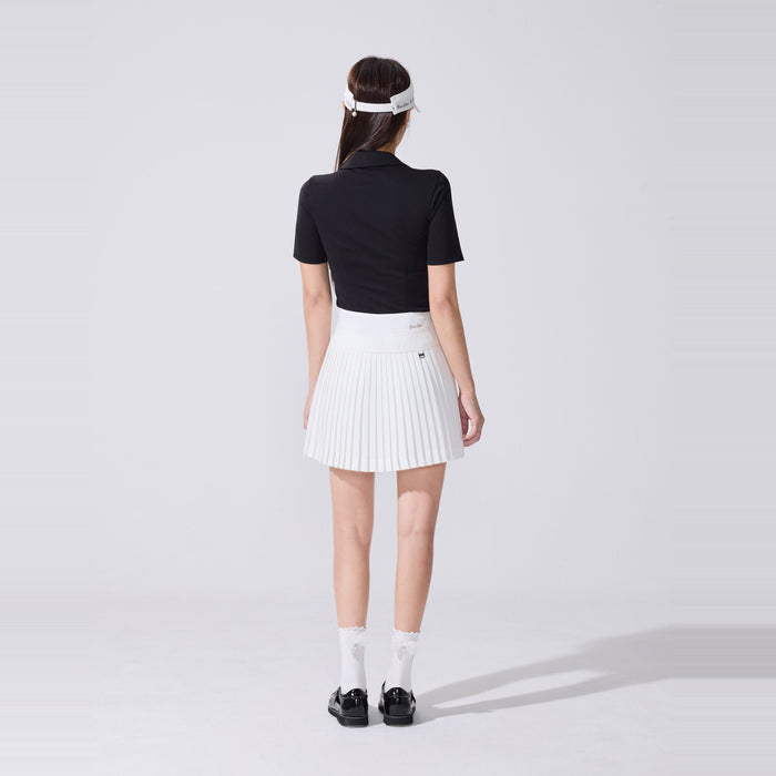 Ankle Frill Ribbon Socks (White)