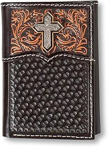 Ariat Floral Cross Trifold Wallet