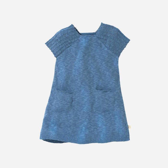 Baby & Kids Linen Dress - Dove Blue