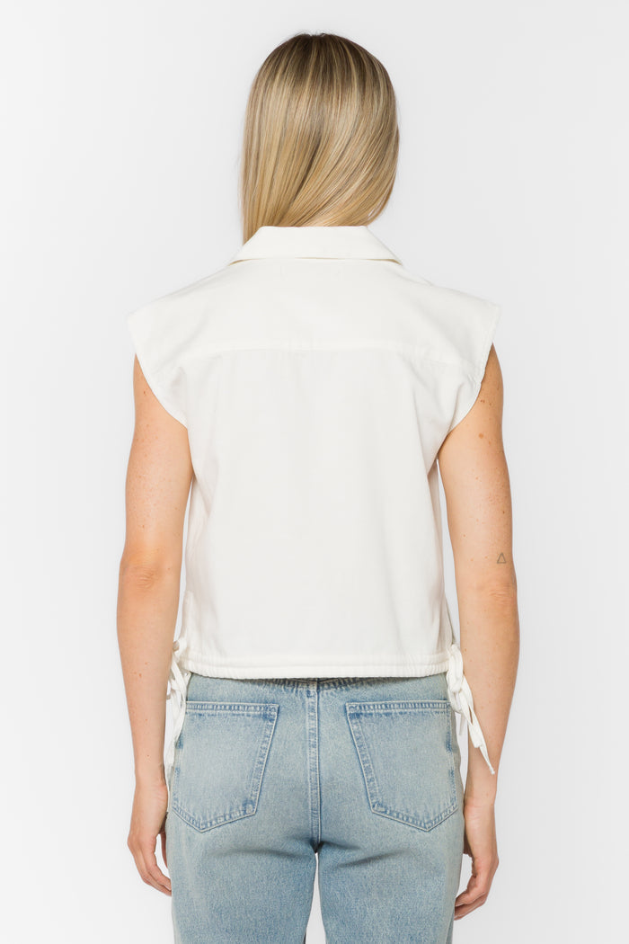 Capricorn Optic White Top - Tops - Velvet Heart Clothing