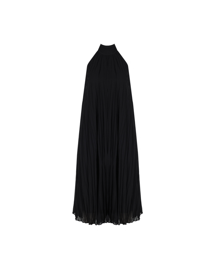 CASCADE CRUSH GOWN BLACK