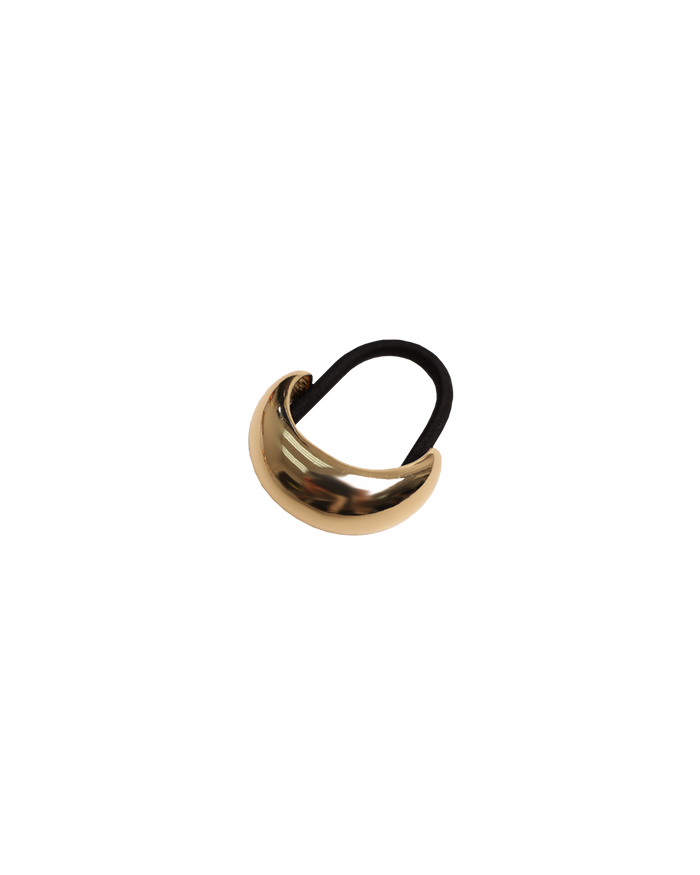 CHROME HAIR TIE GOLD