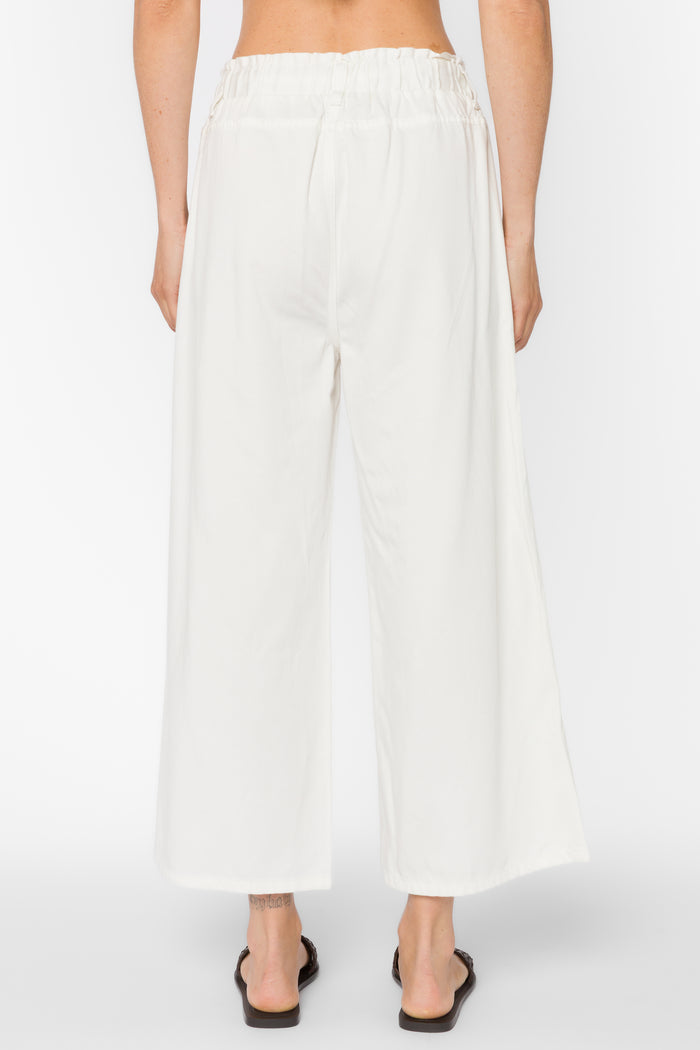 Claudette Optic White Pants - Bottoms - Velvet Heart Clothing