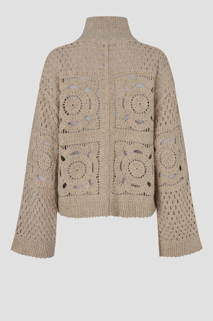 Crosette Knit Cardigan