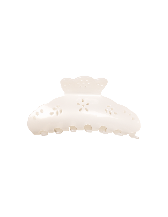 DAISY HAIR CLAW WHITE