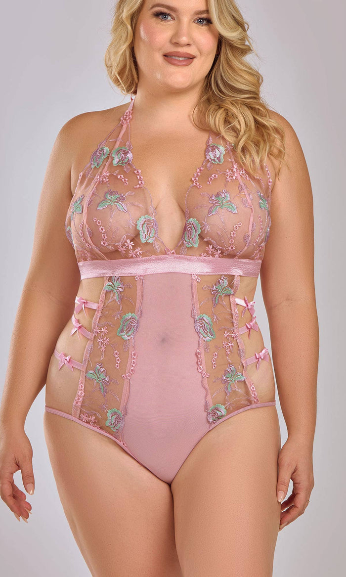 Danielle Embroidery & Bows Bodysuit - Intimate Whispers