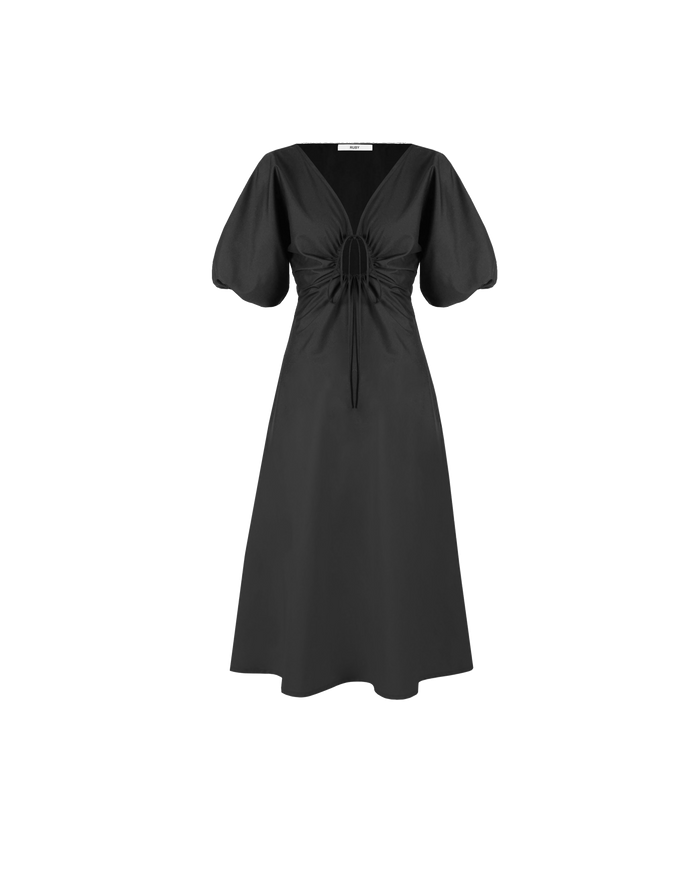 DONOVAN TIE DRESS BLACK