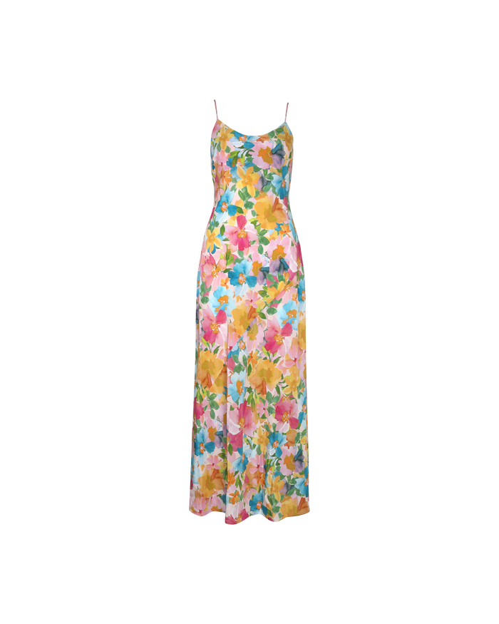 EMELIE SILK SLIP LOLLY FLORAL