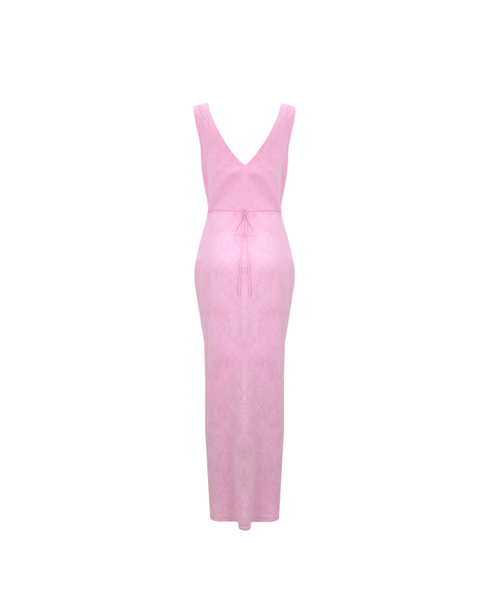 ESME LINEN SLIP DRESS PINK