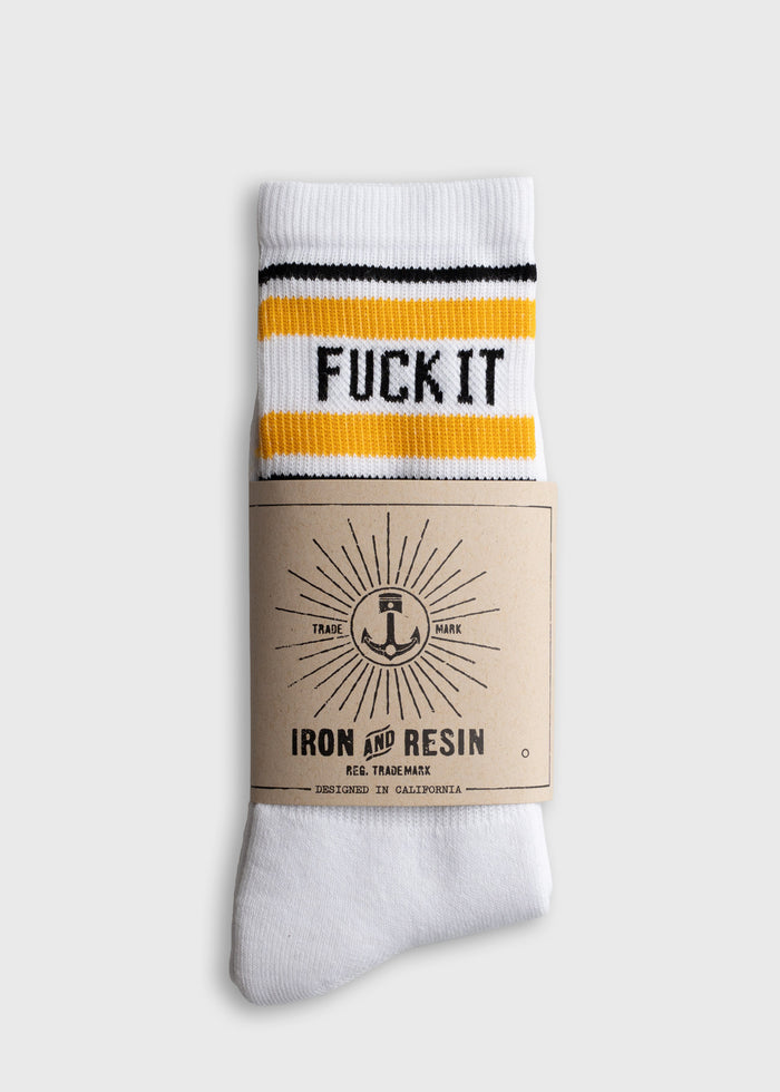 Cotton polyester blend crew socks with stretch fit and durable construction, one size everyday sock