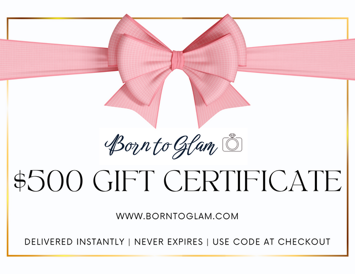 Style the Gift Certificate exclusively at Born To Glam