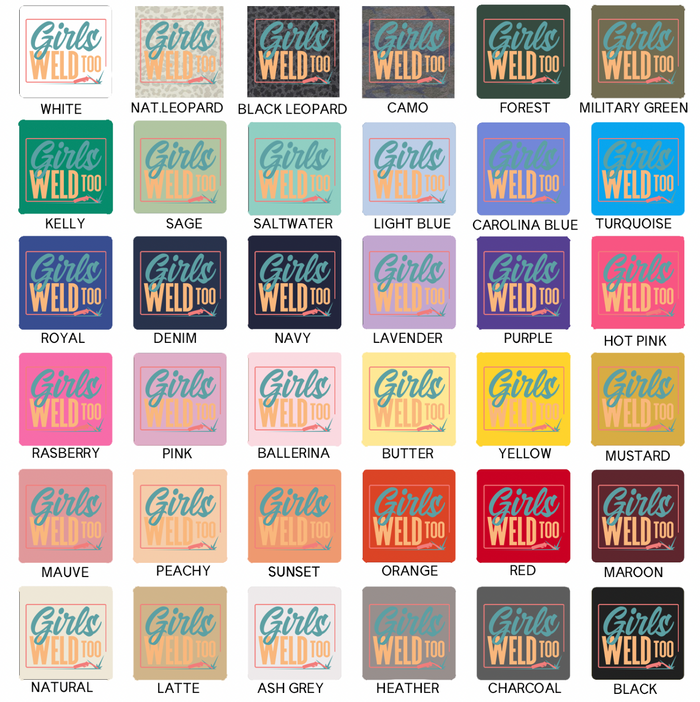Girls Weld Too– Infant/Toddler/Youth