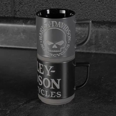 H-D Willie G. Skull Mug Set- HDL-18646