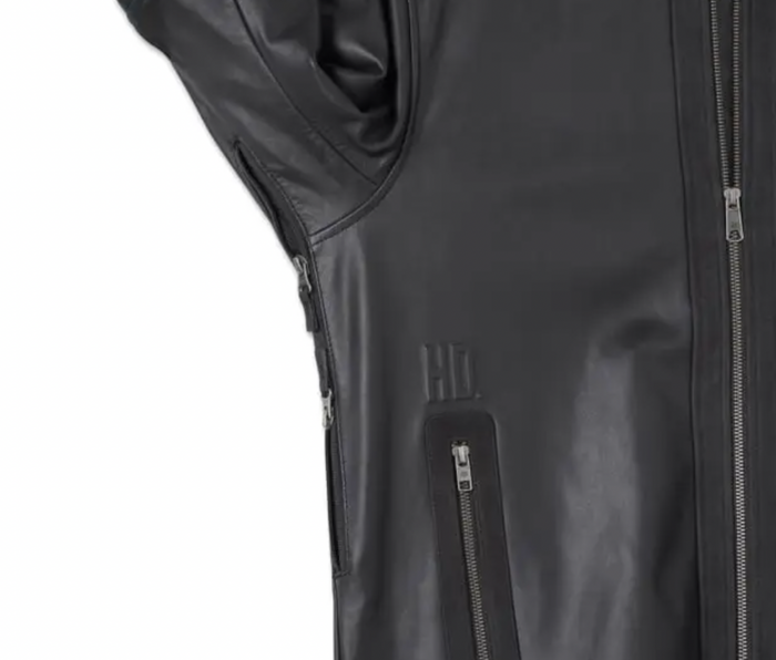 HARLEY-DAVIDSON MENS H-D PANHEAD LEATHER RIDING JACKET