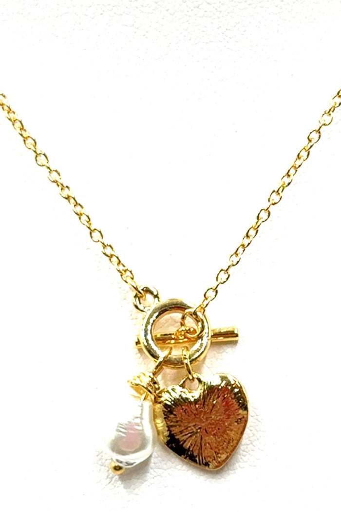 Style the Heart Cluster Charm Necklace exclusively at Born To Glam