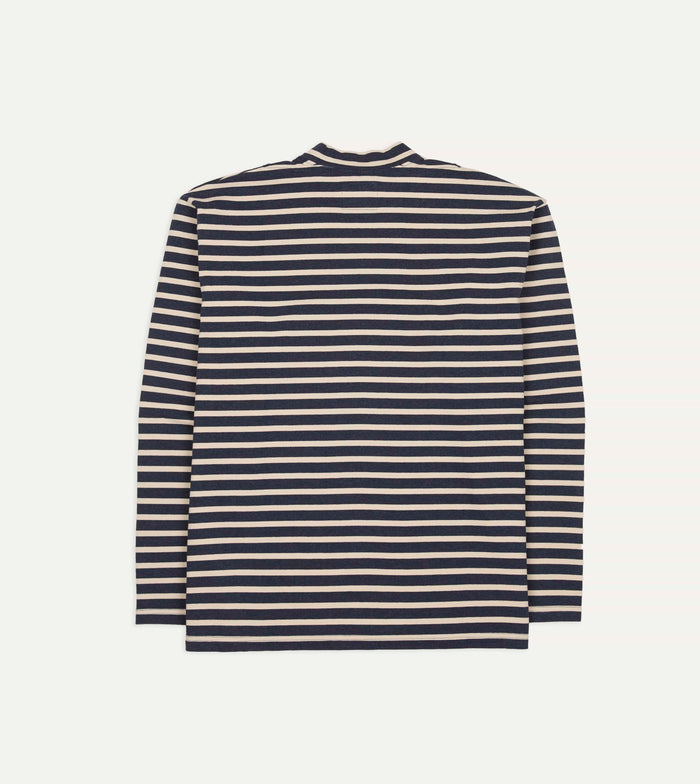 Indigo and Ecru Breton T-Shirt