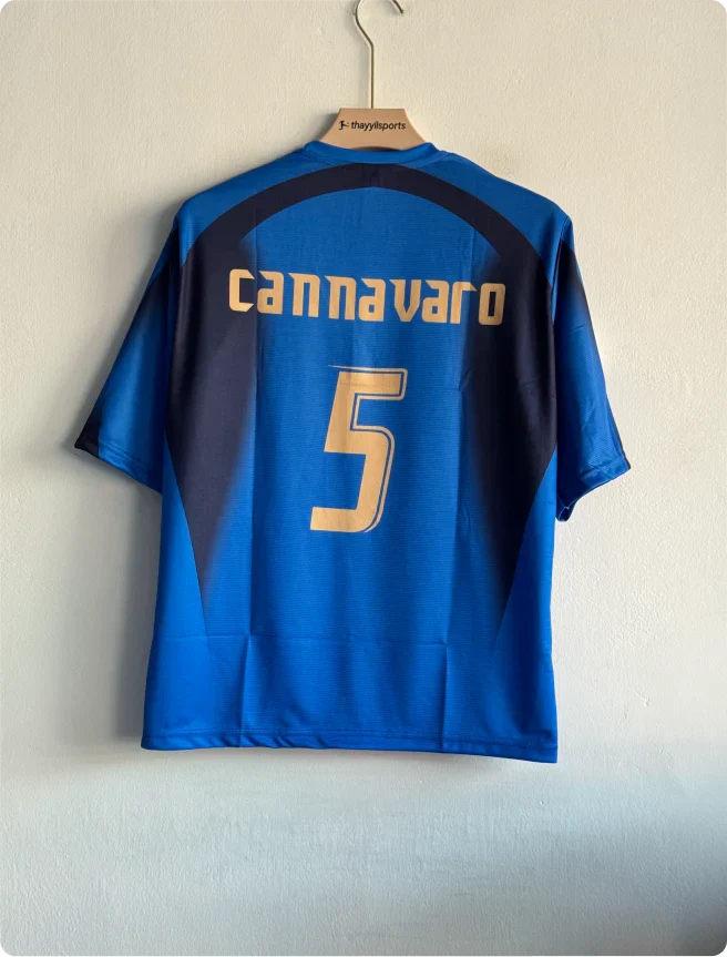 ITALY 2006 HOME KIT CANNAVARO FIVESLEEVE
