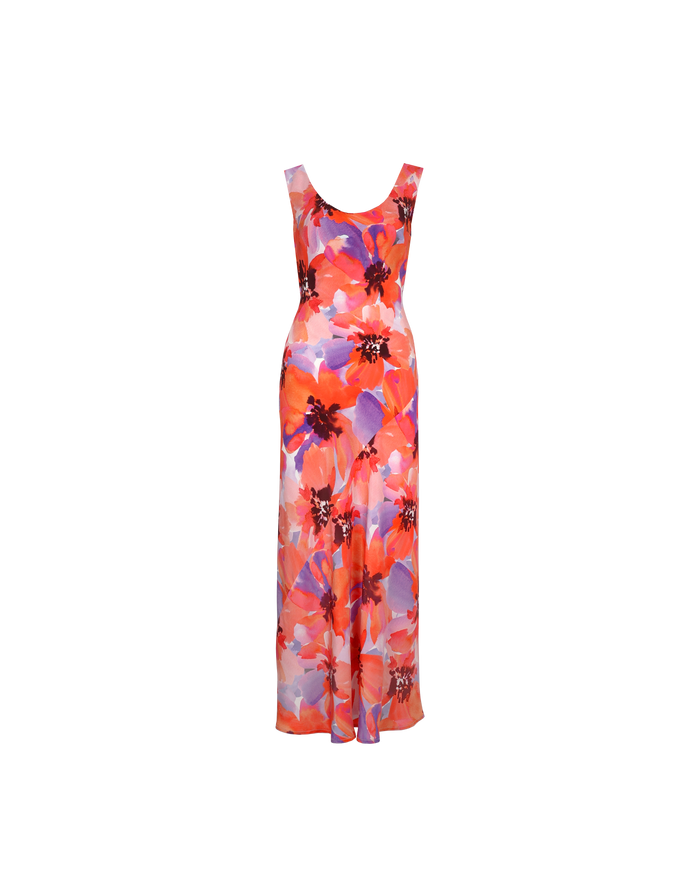 JAQUETTA SILK SLIP POPPY FLORAL