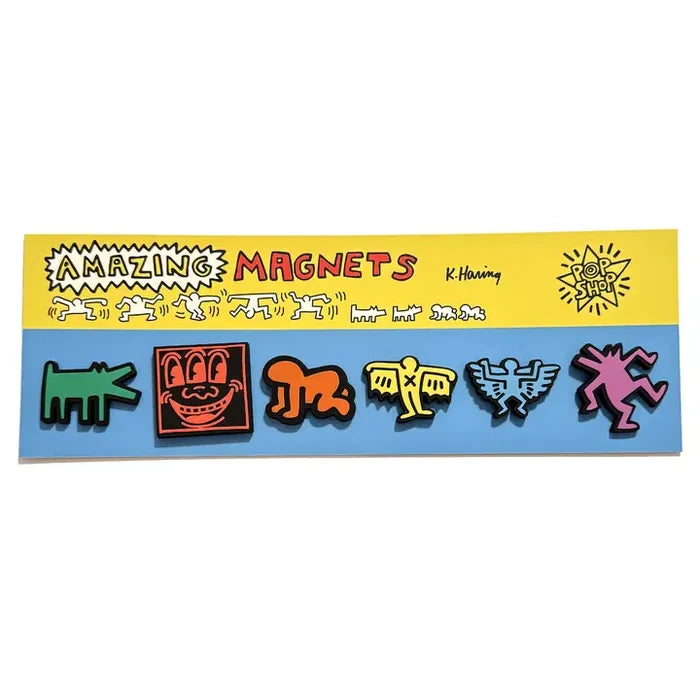 Keith Haring Pop Shop "Amazing" Rubber Magnets Set