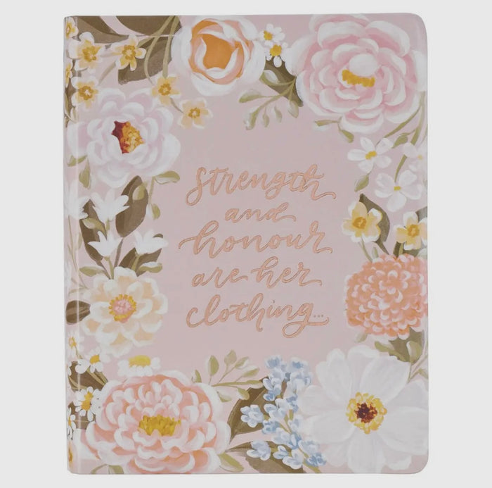 KJV light pink floral Bible