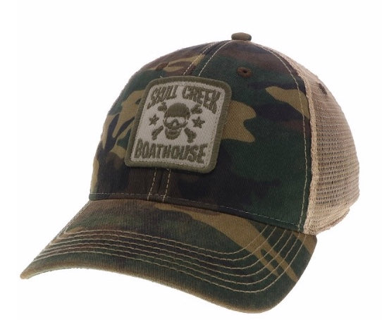 Legacy Hat- Old Favorite Trucker-Logo- Army Camo