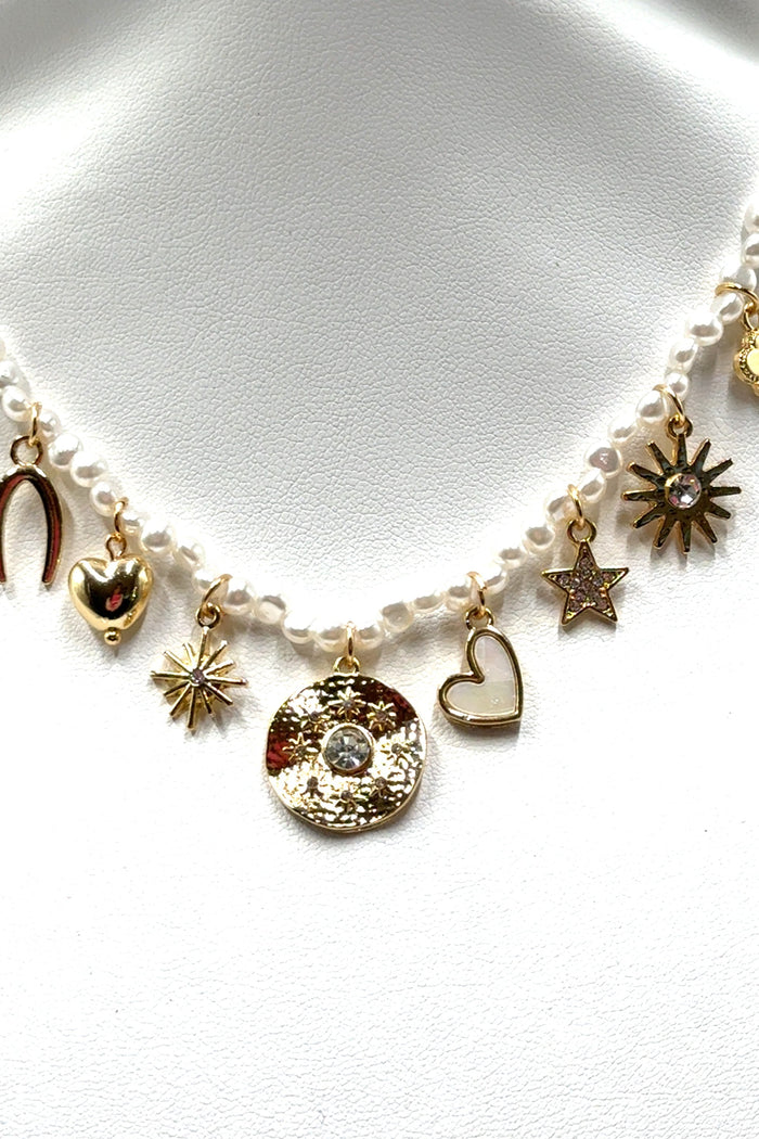 Style the Lois Charm Necklace exclusively at Born To Glam