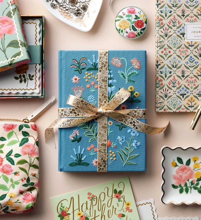 Menagerie Garden Embroidered Journal