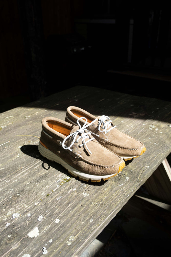 Merrimack Boat Shoe - Dark Sand Suede