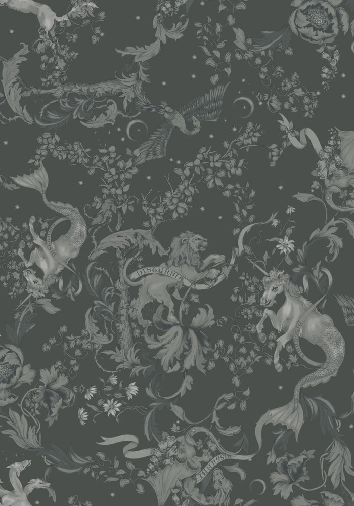 Merunicorn Enchanted Forest Print Chiffon Cowl Corset Top