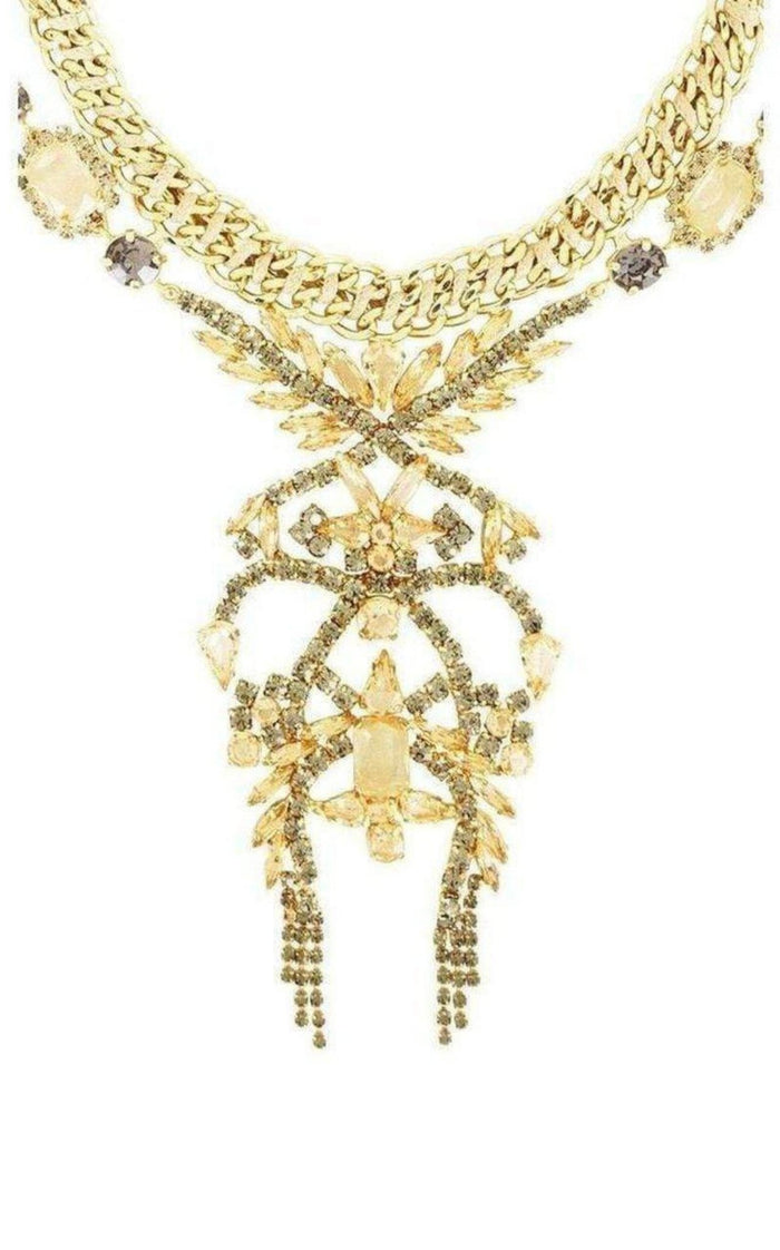 BCBGMAXAZRIA Mixed Stone Statement Necklace - Runway Catalog