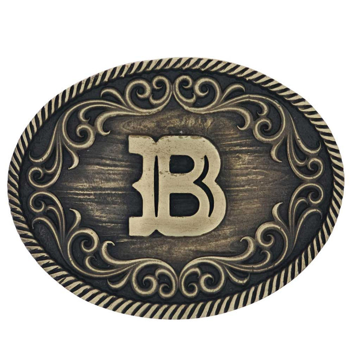 Montana Silversmiths B Initial Belt Attitude Buckle