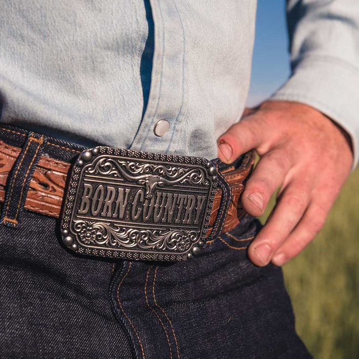 Montana Silversmiths Born Country Attitude Buckle