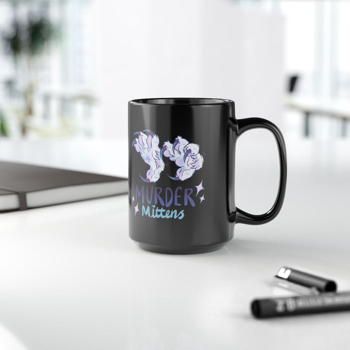 Murder Mittens - Black Mug (11oz, 15oz)