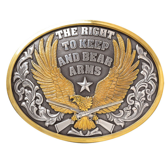 Nocona Bear Arms Belt Buckle