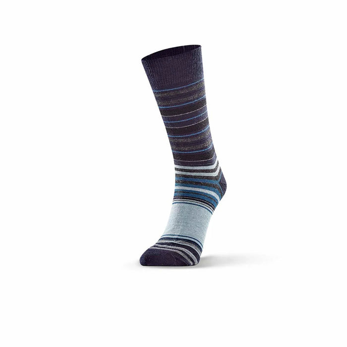 Norsewear - Merino Varied Stripe Sock-Navy