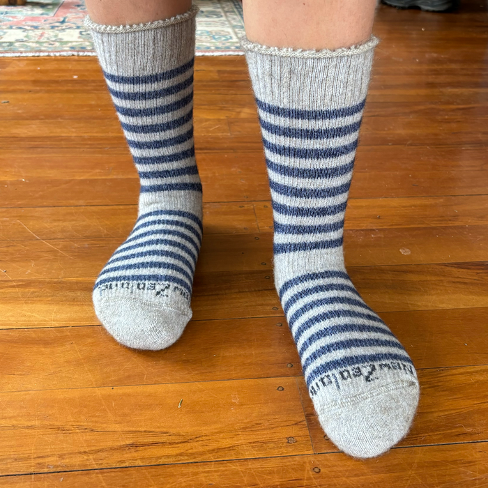 NZ Sock Co - Merino Possum Stripe Sock