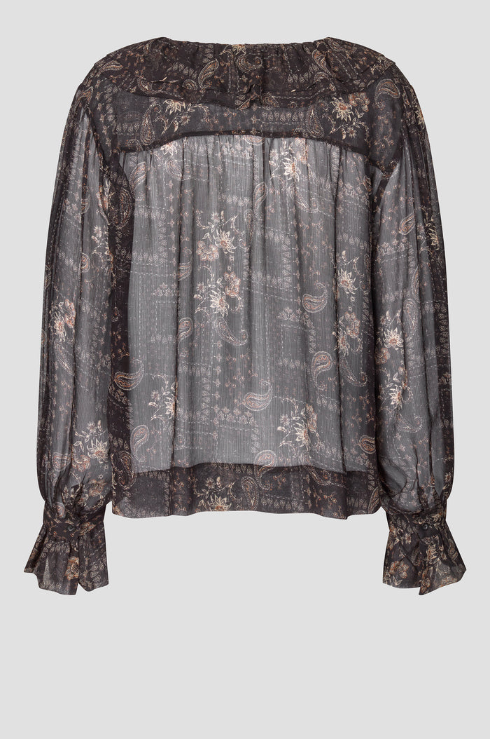 Paislia Frill Blouse