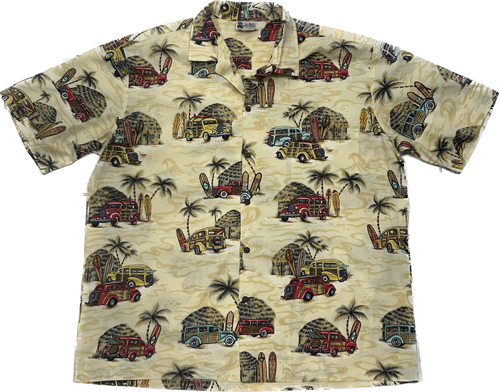 Pastel Yellow Island Hawaiian Shirt
