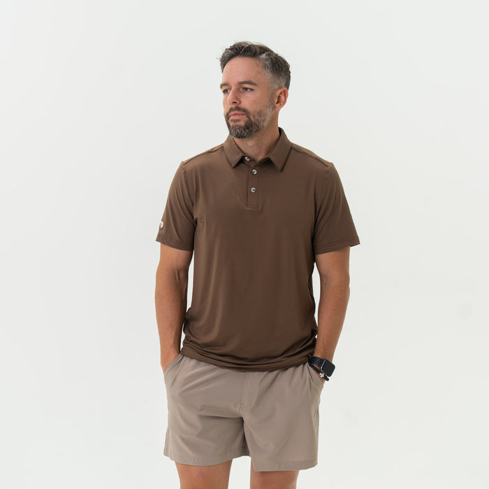 Performance Polo - Heather Brown