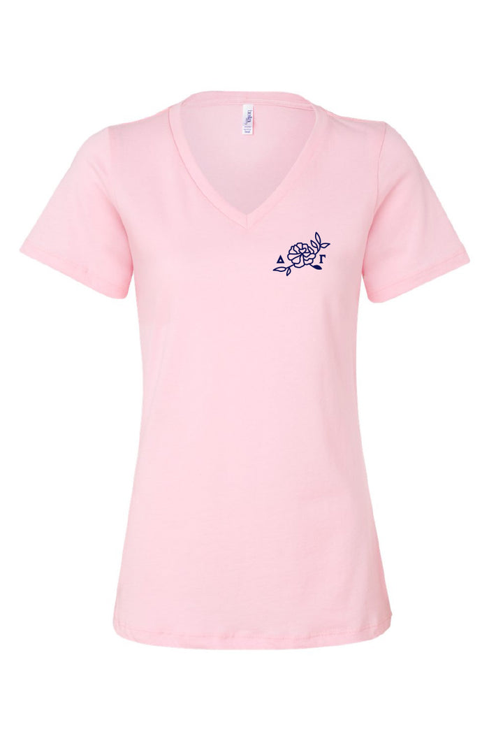 Pink Lady V-Neck - Hannah's Closet - The Official Boutique for Delta Gamma