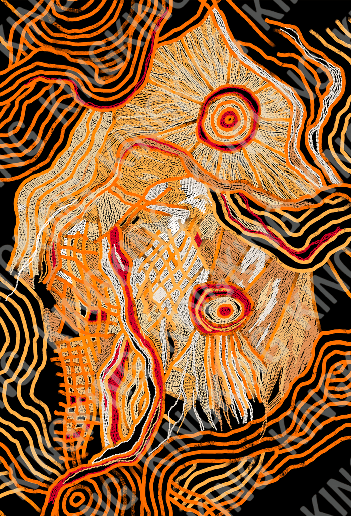 Aboriginal artwork by Sarrita King