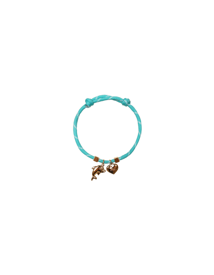 ROPE CHARM BRACELET LIGHT BLUE