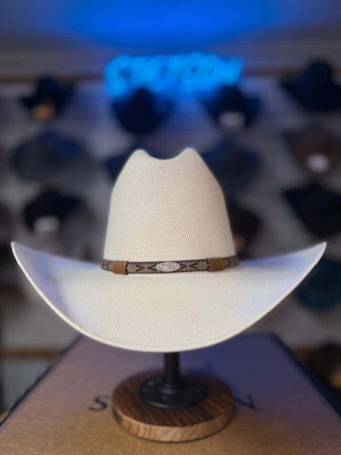 Stetson Rodeo Natural Cattleman Straw Hat