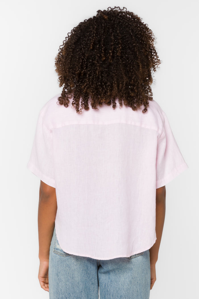 Suzanne Pink Shirt - Tops - Velvet Heart Clothing