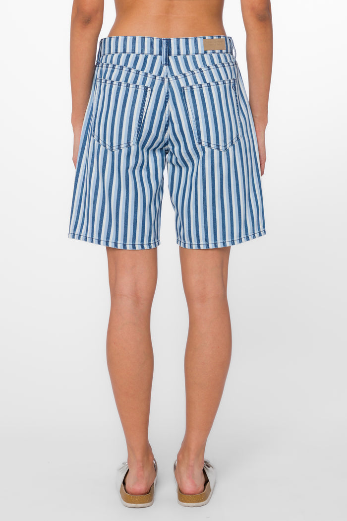 Teri Blue Stripe Shorts - Shorts - Velvet Heart Clothing