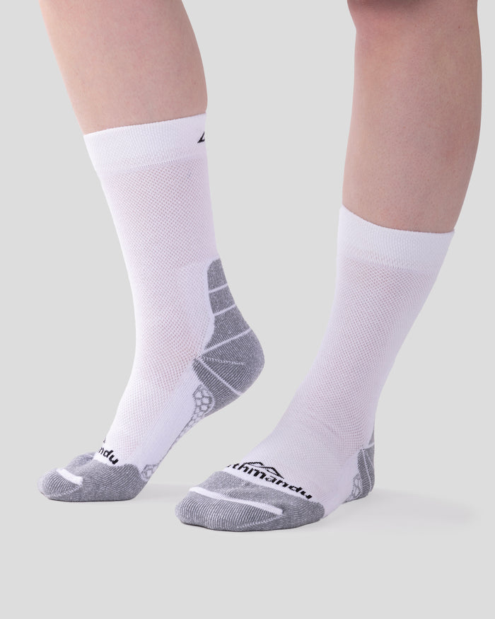Trailhead driMOTION Mid Calf Socks - White
