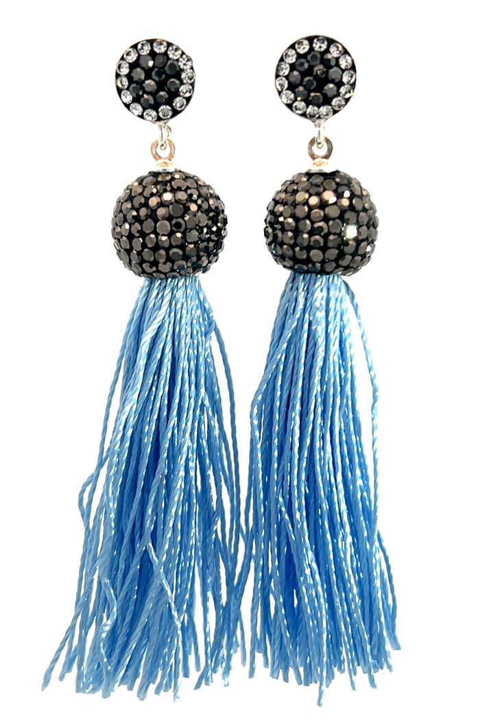 Style the Vibrant 925 Sterling Silver Tassel Earring exclusively at Born To Glam