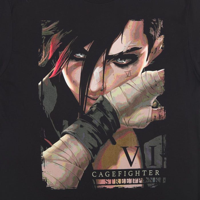 Violet Cage Fighter Classic Comfort Tee - Heroes & Villains-Arcane-T-Shirt