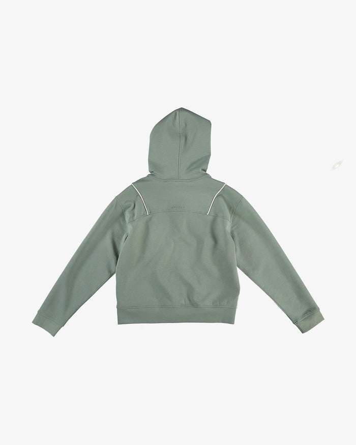 Women's Scuba Zip Hoodie - Seagrass