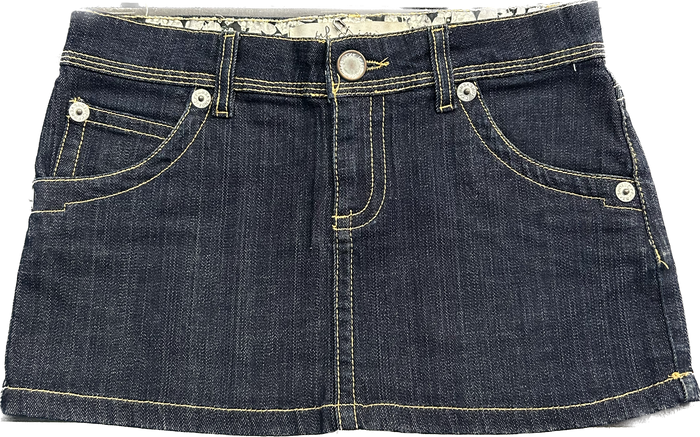Y2k retro dark denim skirt